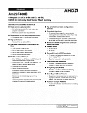 DataSheet Am29F400B pdf